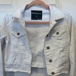 Maurice's Cropped White Denim Jacket Photo 2