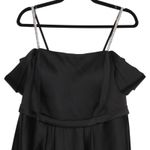 BIANCO Formal Maxi Dress Sparkle Straps Detail in Black Size 16 Photo 4