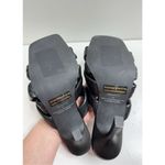 Abound  Sandals Womens Size 8 Black Open Square Toe Woven Stiletto Heels Photo 6