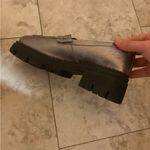 Free People Lyra Lug Sole Loafers in Silver Photo 6