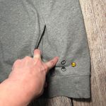 Aritzia TNA Quarter Zip Sleeveless Hoodie Womens Small Gray 100% Cotton Athletic Photo 2