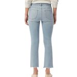 DL1961  Bridget Boot Instasculpt Crop Jeans Sz 27 Breeze Distressed Light Wash Photo 1