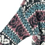 Vintage 80's Paris Sport Club Chunky Fair Isle Oversize Sweater M Breakfast Club Gray Size M Photo 3