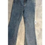 Nasty Gal Medium Wash Flare Button fly Jeans US10 Photo 3