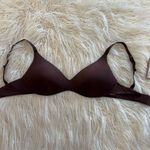 SKIMS Wireless Push Up Plunge Bra Cocoa Size 34DD Photo 1