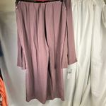 Amanda Smith  Vintage Pure‎ Silk Pant Suit Set Size 16 Zen Minimalism Mauve New Photo 12