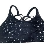 Wildfox  Scattered Star Strappy Sports Bra Black/White Photo 0