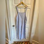 Elegant Striped Blue and White Romper Size L Photo 4
