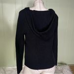Vince  Wool Cashmere Wool‎ Raglan Hoodie Sweater Black Womens Size Small Photo 3