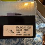 Chic Fringe Heels in Warm Brown Size 10 Photo 3