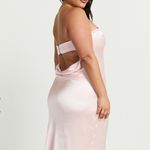 Charlita Strapless Cowl Back Satin Maxi Dress Women’s Sz 16 NWT Pink Photo 2