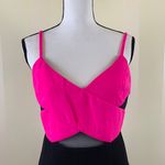 Lucy Paris  Fuchsia Black Color Block Cut Out Mini Dress Size Medium Photo 1