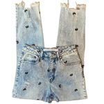 Tinseltown Women's  butterfly embroidered distressed skinny jeans Photo 5