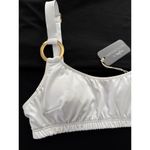 NWT Kenny Flowers the Santorini gold ring white sporty bikini top small Photo 4