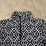 Jude Connally Top Shirt Womens XS Stretch Navy Aqua Beach Resort Vacation USA Blue Photo 2