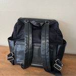 BEIS  Diaper Bag backpack black chic mom cool faux leather travel minimalist med Photo 3