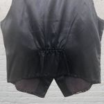 Unique Vintage Vintage Michele Leslie Black Velvet Vest M Tribal Print Retro Unique Photo 4