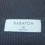 Aritzia  Babaton Women's Black Sleeveless Ribbed Knit Racerback Crop Tank Top XS Photo 2