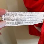 Pull & Bear  Red Tank Top Dress with White Stripe on Down the Sides Size Medium Photo 5