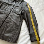 Vintage Wome’n leather jacket, Virginia Slims Size M Dark Brown Size M Photo 11