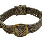 Two tone square multi chain bracelet Silver Photo 0