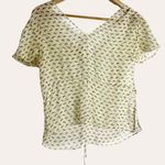 Marni Cream Dotted Feather Print V Photo 0