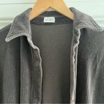 Leset Sophie Boxy Button Down Corduroy Ribbed Brown Photo 5