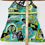 Trina Turk Trina‎ Turk Recreation Tank Top Swimsuit Abstract Print Criss Cross Back Medium Photo 10