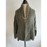 Lululemon Twin‎ Rib Sweater Wrap Cardigan XS/S Olive Green Wool Blend Knit NWT Photo 2