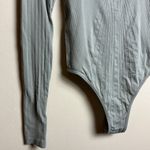 Free People  High Neck Textured Stretchy Active Bodysuit Size‎ M/L Photo 3