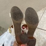 Tommy Bahama Trista Beige Canvas Block Heel Buckle Slide Sandals - Women Sz 10M Photo 3