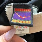 Jantzen Vintage  Mesh High Neck Swimsuit Onesie Sz 10 Black Full Coverage Amulet‎ Photo 6