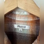 Madewell  Flannel Side-Button Oversized Ex-Boyfriend Shirt in Bickett Plaid Photo 8