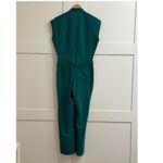 FIGS Rafaela Cargo Wide Leg ScrubJumpsuit in Hunter Green, Size Small Photo 11