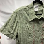 Vintage K Studio Women 16 Sleeveless Maxi Dress Jacket Set Cottage Prairie Green Photo 7