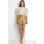 Sézane  Romeo Shorts, Ocre Zebra, FR38/US6 Photo 3