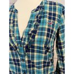 Hollister  Plaid babydoll Shirt Womens‎ size Small Y2K 90s 80s Peplum Milkmaid Photo 5