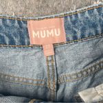Show Me Your Mumu  Womens Size 27 high rise cheeky distressed hem button fly blue Photo 8