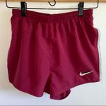 Nike Dri Fit athletic shorts - maroon and white Photo 1