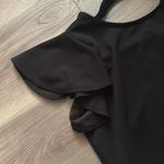 Black Ruffle Cocktail Dress Photo 1