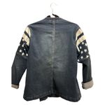 Women’s Blue Jean Jacket with Star Patterns Size M Photo 2