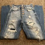 KanCan Signature Kurvy Ultra High waist Distressed Blue Jeans size 24 Photo 0