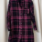 Victoria's Secret Plaid Button Up Pajama Sleep Dress Size Small Photo 3