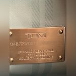 Tumi Ballistic Nylon w/Leather Trim Purse Bag gold tan Photo 8