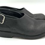 NANA Vintage Late 80s Early 90s Black Leather Single Buckle Shoes Size UK 4 US 6 Photo 0