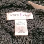 Fashion House Fishnet Crochet Romper Black Size L Photo 3