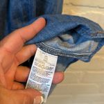 Blue Denim Shirt Dress snap button up long sleeve cotton soft Jean xxl Photo 2