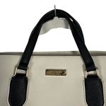 Kate Spade Evangelie Satchel Crossbody Purse Cement White Black Preppy READ Photo 1