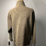 Aerie teddy bear Sherpa fleece 1/4 snap sweatshirt olive green medium Photo 2