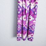 Vintage Goldworm Purple And White Geometric Longsleeve Merino Wool Dress Size 14 Photo 2